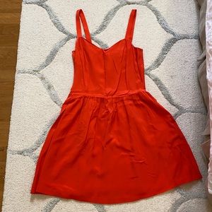 Joie orange/red silk dress